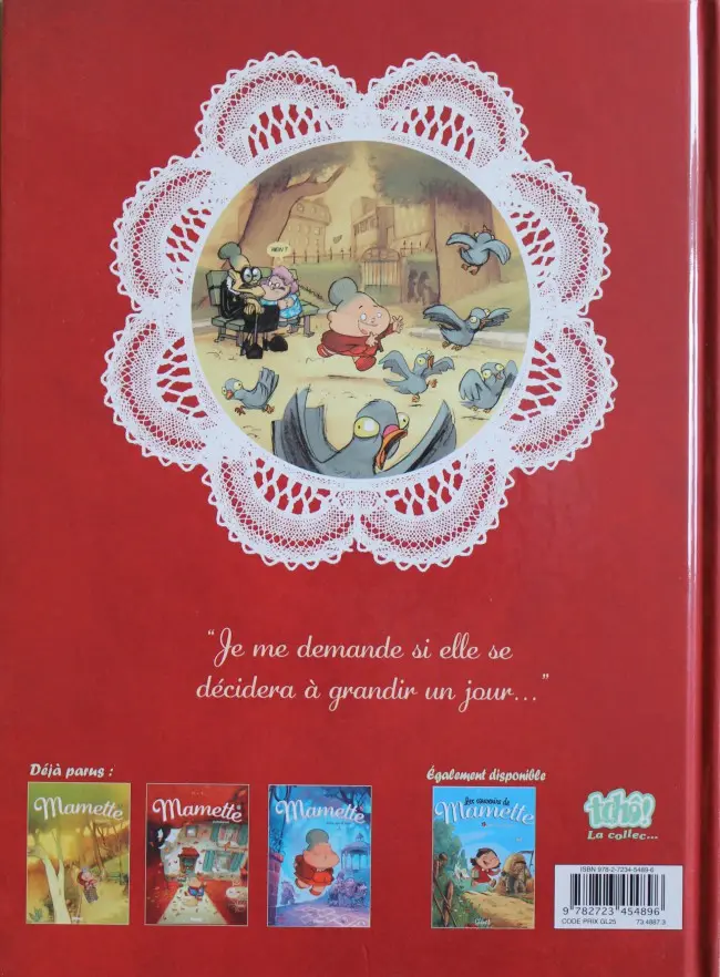 Verso de l'album Mamette Tome 1 Anges et pigeons