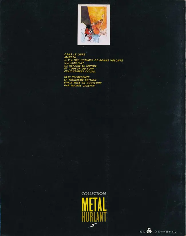 Verso de l'album Marseil