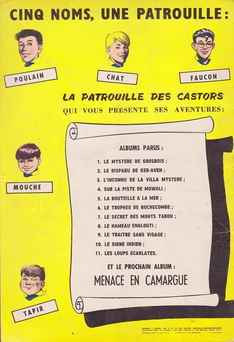 Verso de l'album La Patrouille des Castors Tome 9 Le Traître sans visage