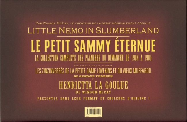 Verso de l'album Le Petit Sammy éternue