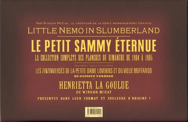 Verso de l'album Le Petit Sammy éternue