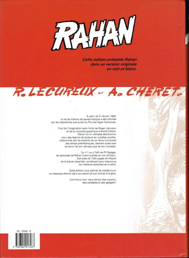 Verso de l'album Rahan Intégrale noir et blanc Tome 2