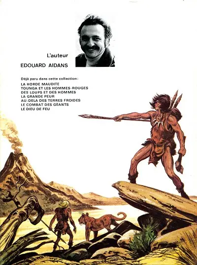 Verso de l'album Tounga Tome 7 Le dieu de feu