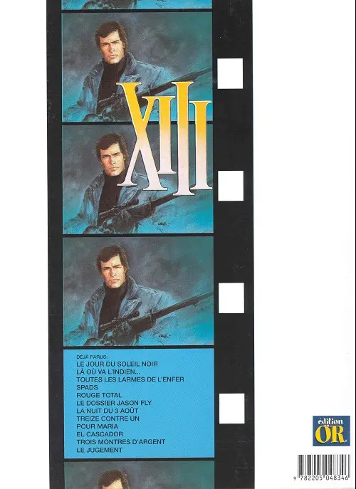 Verso de l'album XIII Tome 4 SPADS