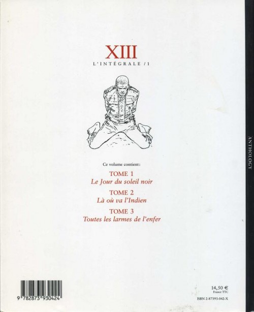 Verso de l'album XIII L'Intégrale / 1