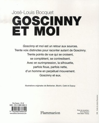 Verso de l'album Goscinny et moi