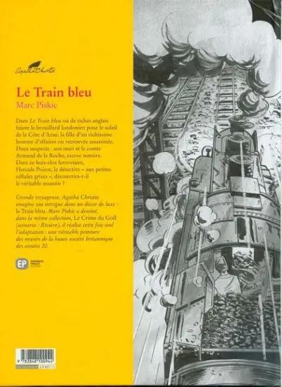 Verso de l'album Agatha Christie Tome 11 Le Train Bleu