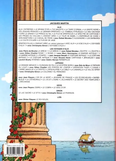 Verso de l'album Alix Tome 23 Le fleuve de jade