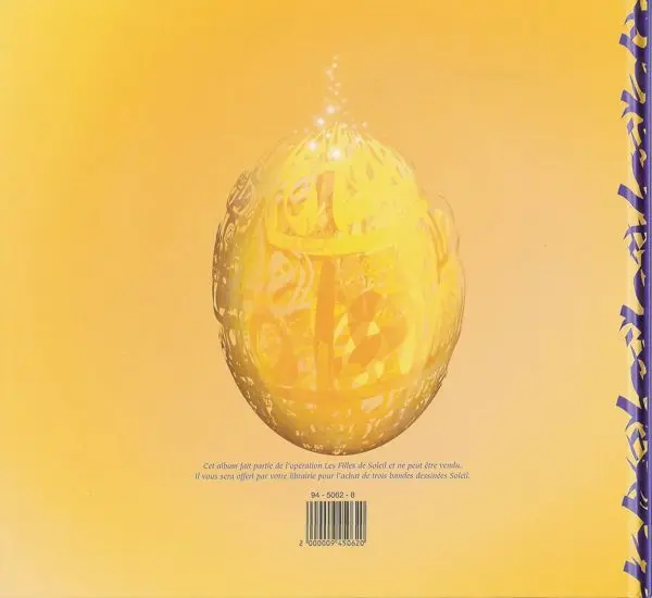 Verso de l'album Les Filles de Soleil N° 15