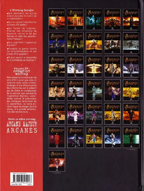 Verso de l'album L'Histoire secrète Volume 29 Opération Bojinka