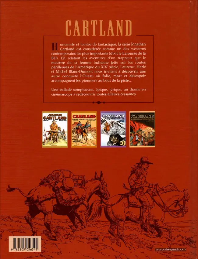 Verso de l'album Jonathan Cartland L'Intégrale 1
