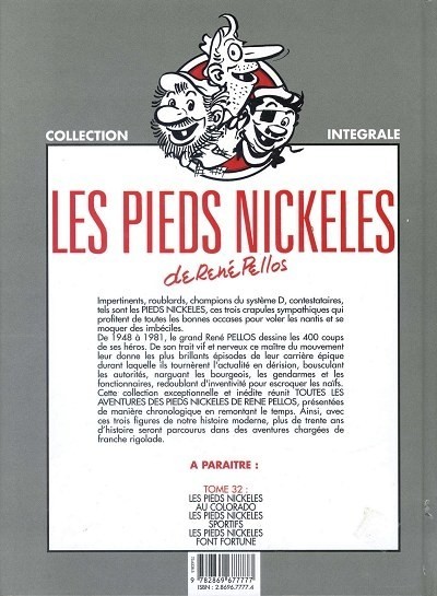 Verso de l'album Les Pieds Nickelés Tome 31