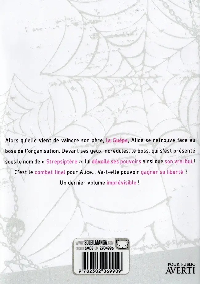Verso de l'album Arachnid 14