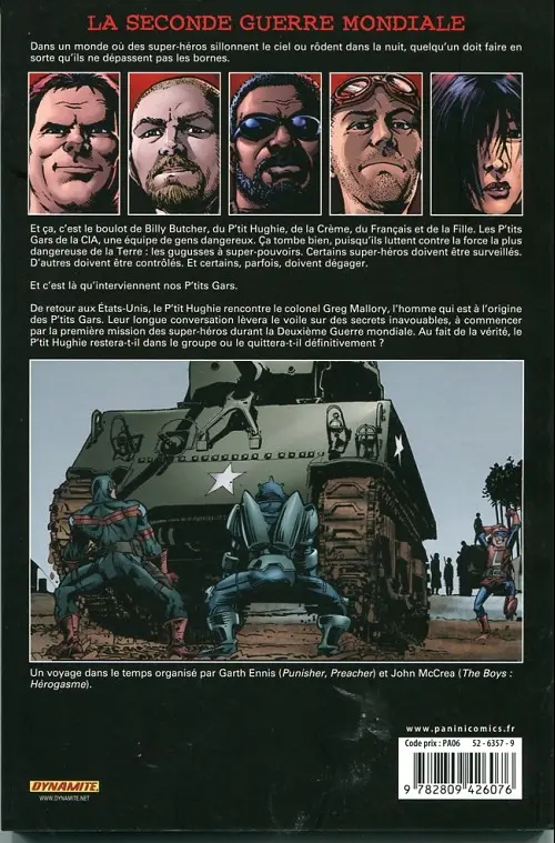 Verso de l'album The Boys Volume 15 Côte de Barbarie