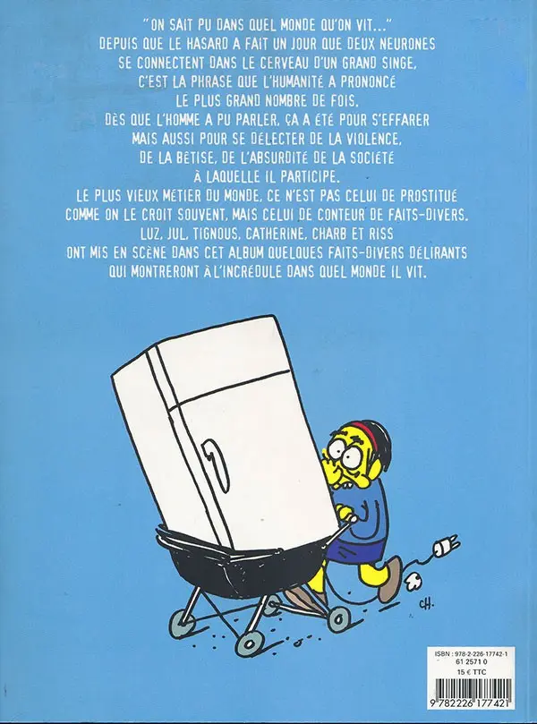Verso de l'album Bébés congelés - Chiens écrasés