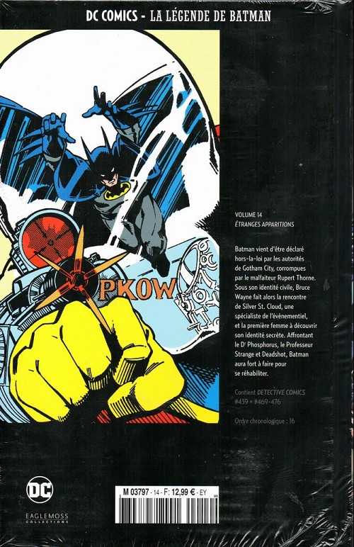Verso de l'album DC Comics - La Légende de Batman Volume 14 Étranges apparitions
