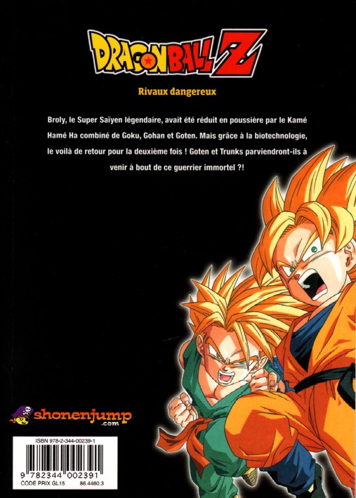 Verso de l'album Dragon Ball Z - Les Films Tome 11 Attaque Super Warrior