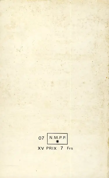 Verso de l'album Nova Album N° 2