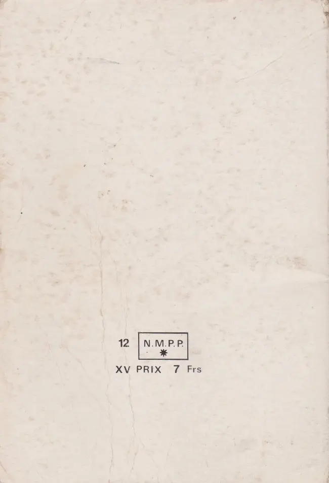 Verso de l'album Strange Album N° 36