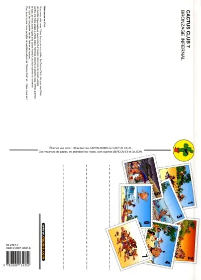 Verso de l'album Cactus Club Tome 7 Bronzage infernal