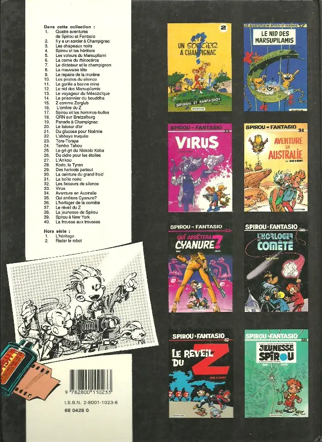 Verso de l'album Spirou et Fantasio Tome 32 Les faiseurs de silence