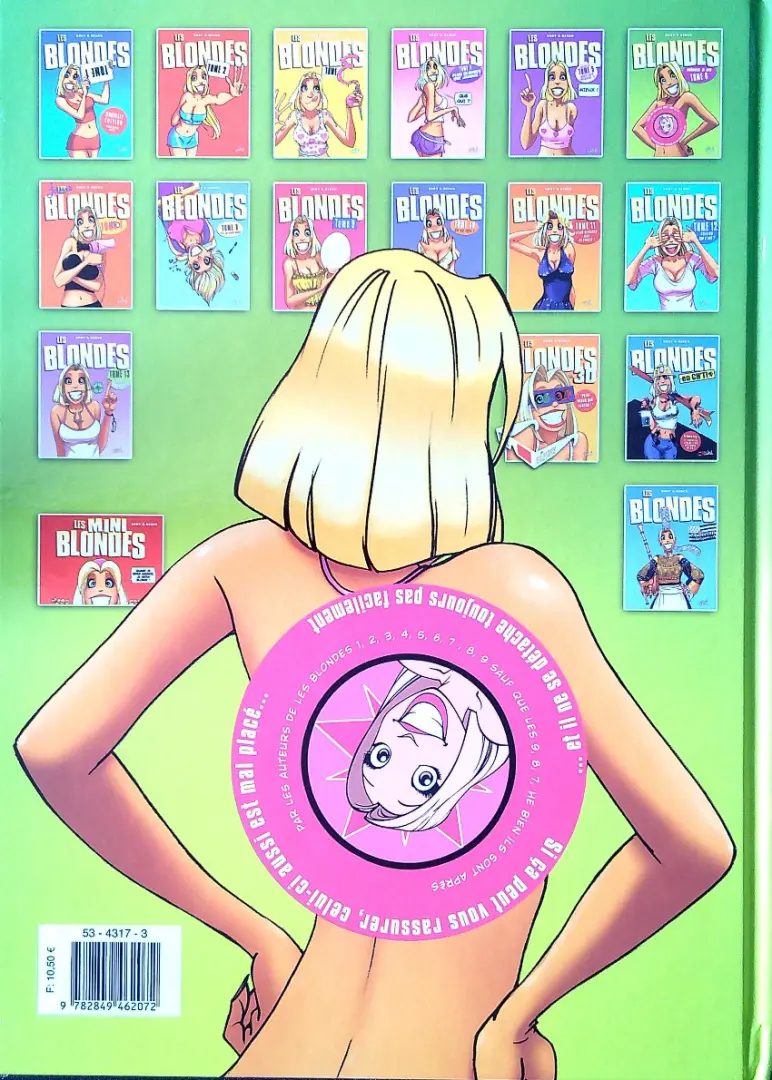 Verso de l'album Les Blondes Tome 6 Mises à nu