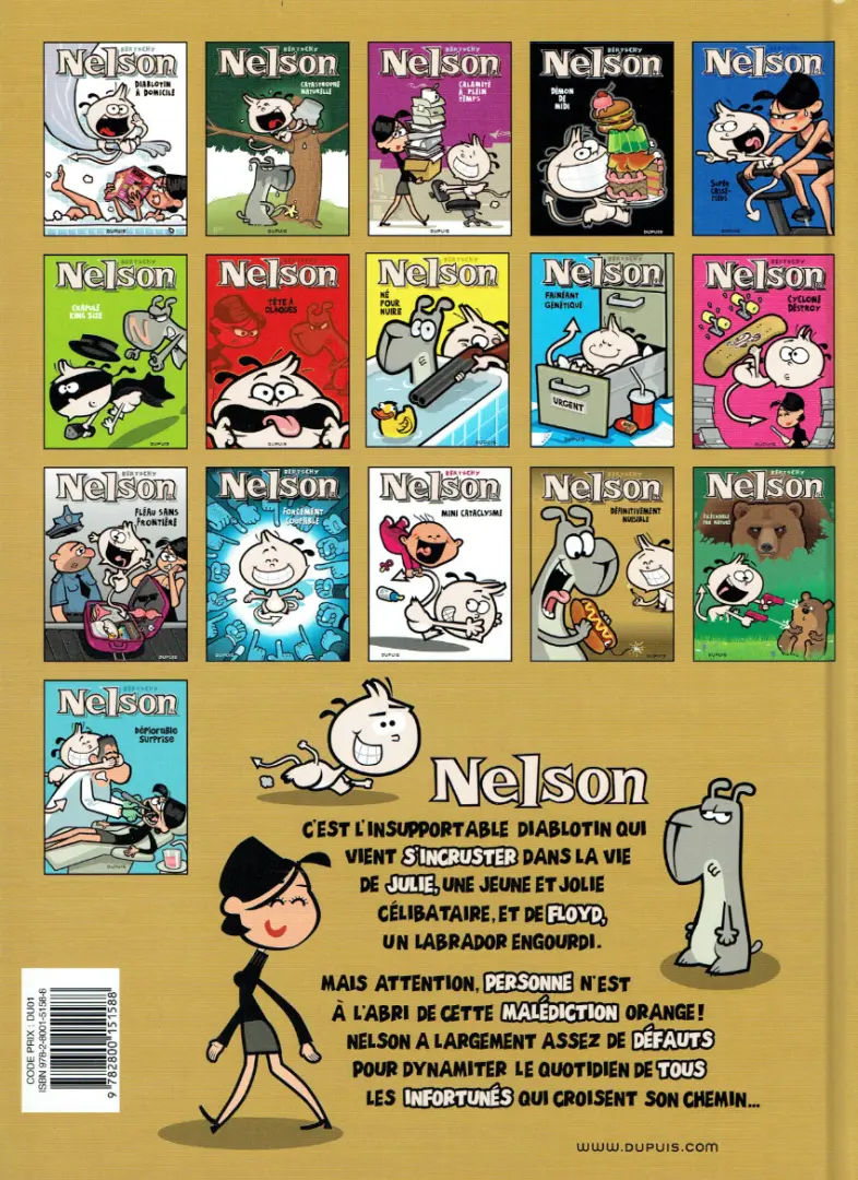 Verso de l'album Nelson Tome 14 Définitivement nuisible