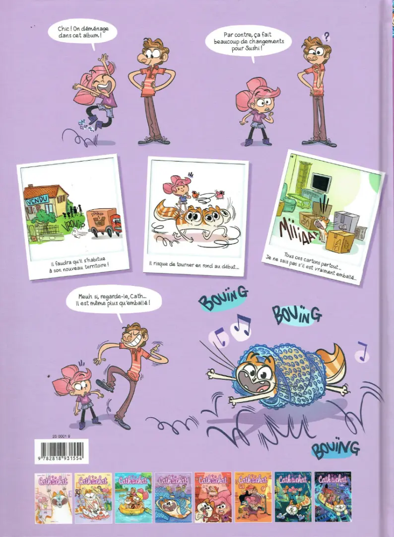 Verso de l'album Cath & son chat Tome 4