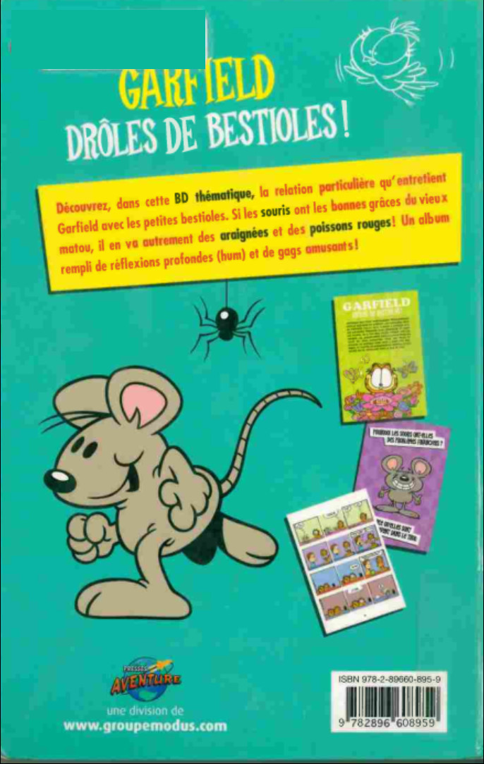 Verso de l'album Garfield Tome 5 Drôles de bestioles !