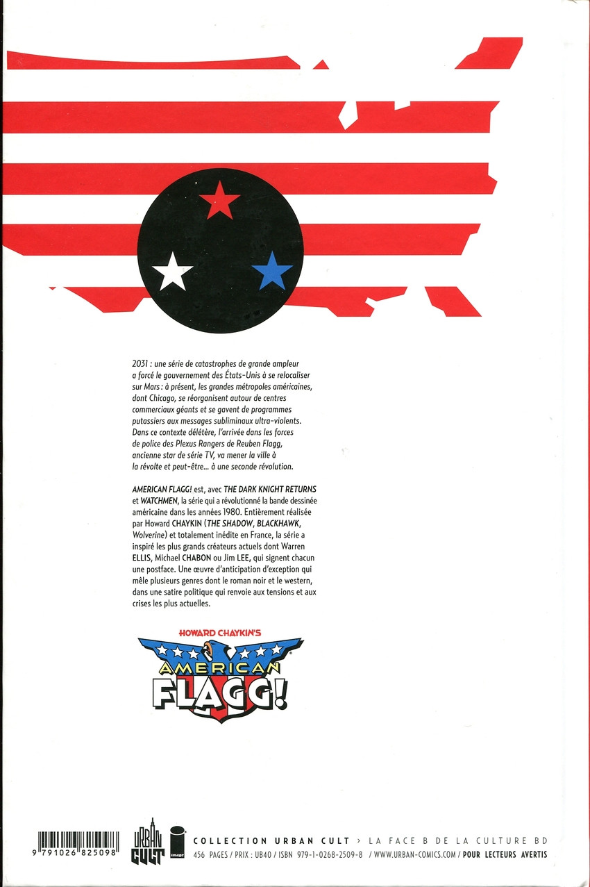 Verso de l'album American Flagg !