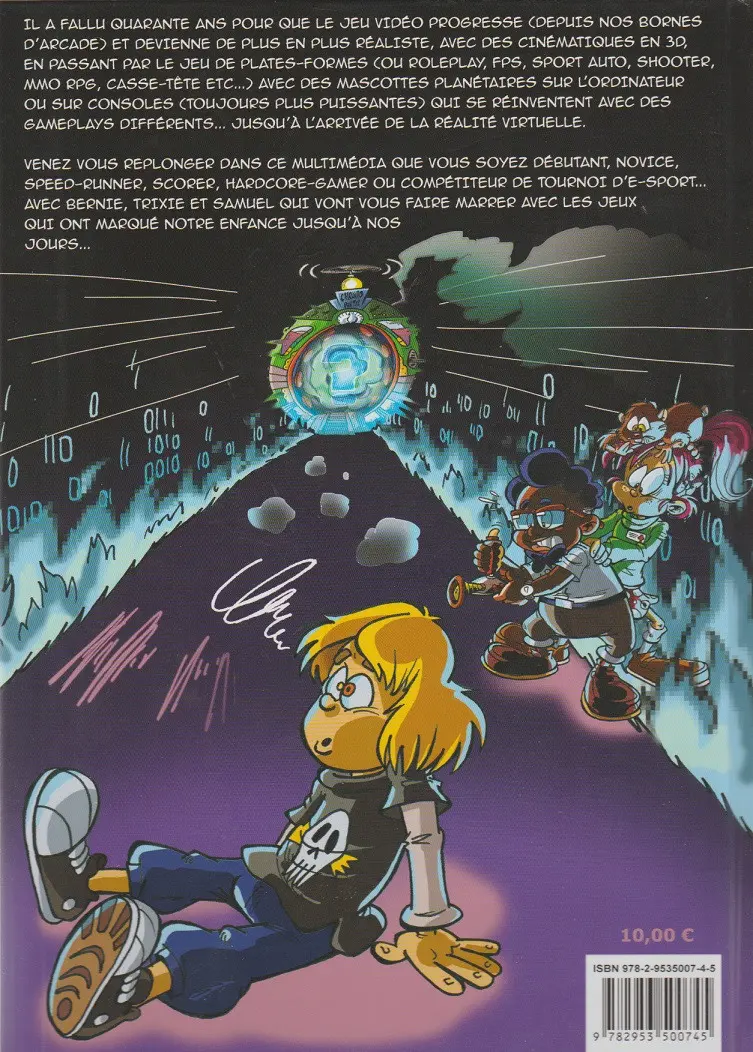 Verso de l'album Chrono games
