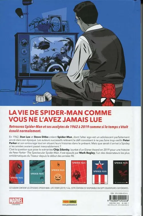 Verso de l'album Spider-Man : L'Histoire d'une vie