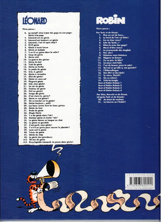 Verso de l'album Léonard Tome 37 C'est parti, mon génie !