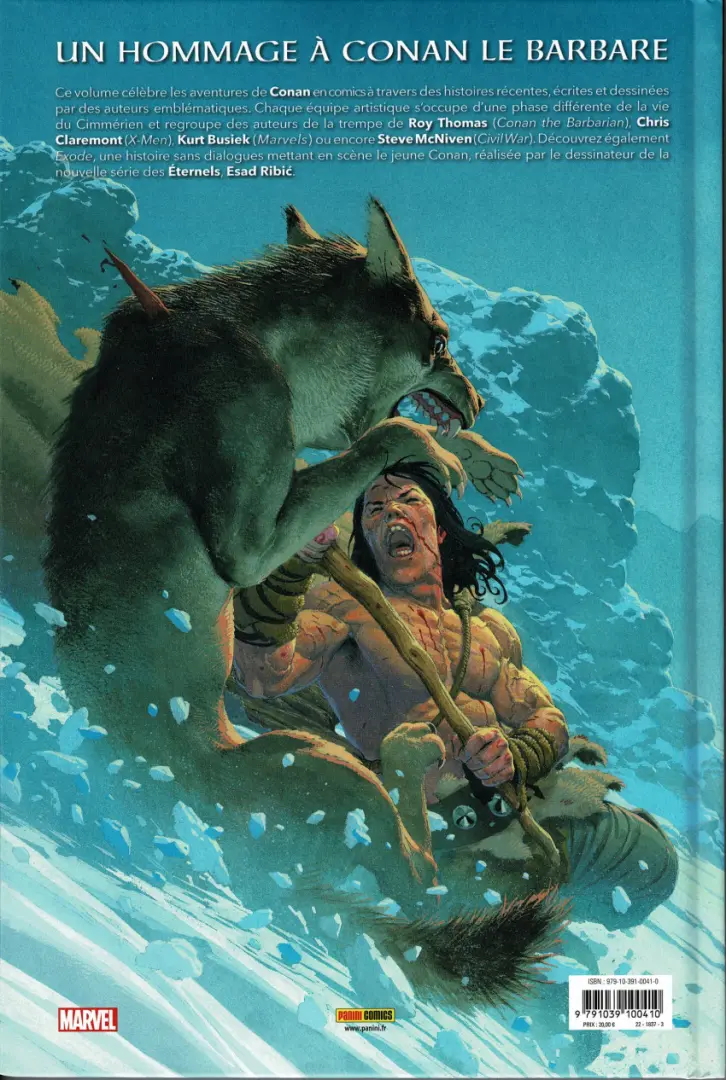 Verso de l'album Conan : King-Size Conan