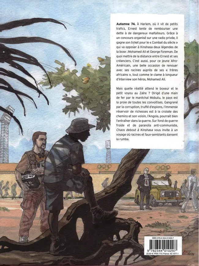 Verso de l'album Chaos debout à Kinshasa
