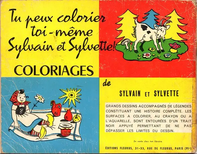Verso de l'album Sylvain et Sylvette Tome 13 Un nouvel ami en danger
