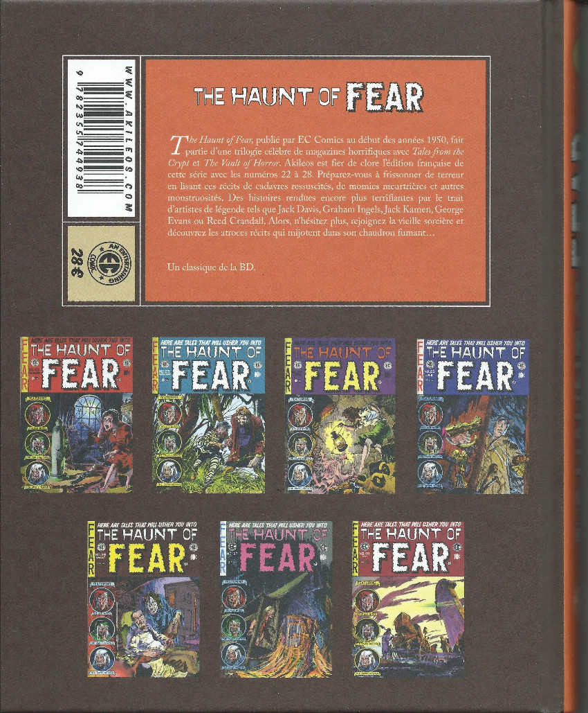 Verso de l'album The Haunt of Fear Volume 4