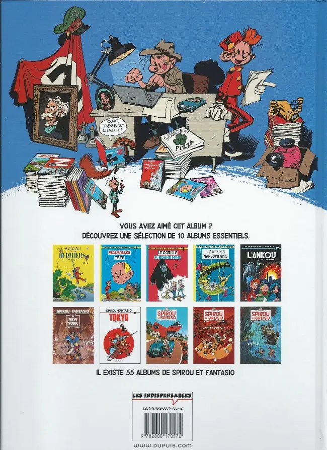 Verso de l'album Spirou et Fantasio Tome 43 Vito la déveine