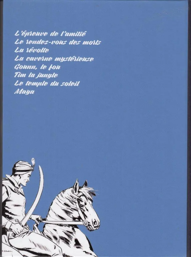 Verso de l'album Le Cavalier inconnu Volume 9