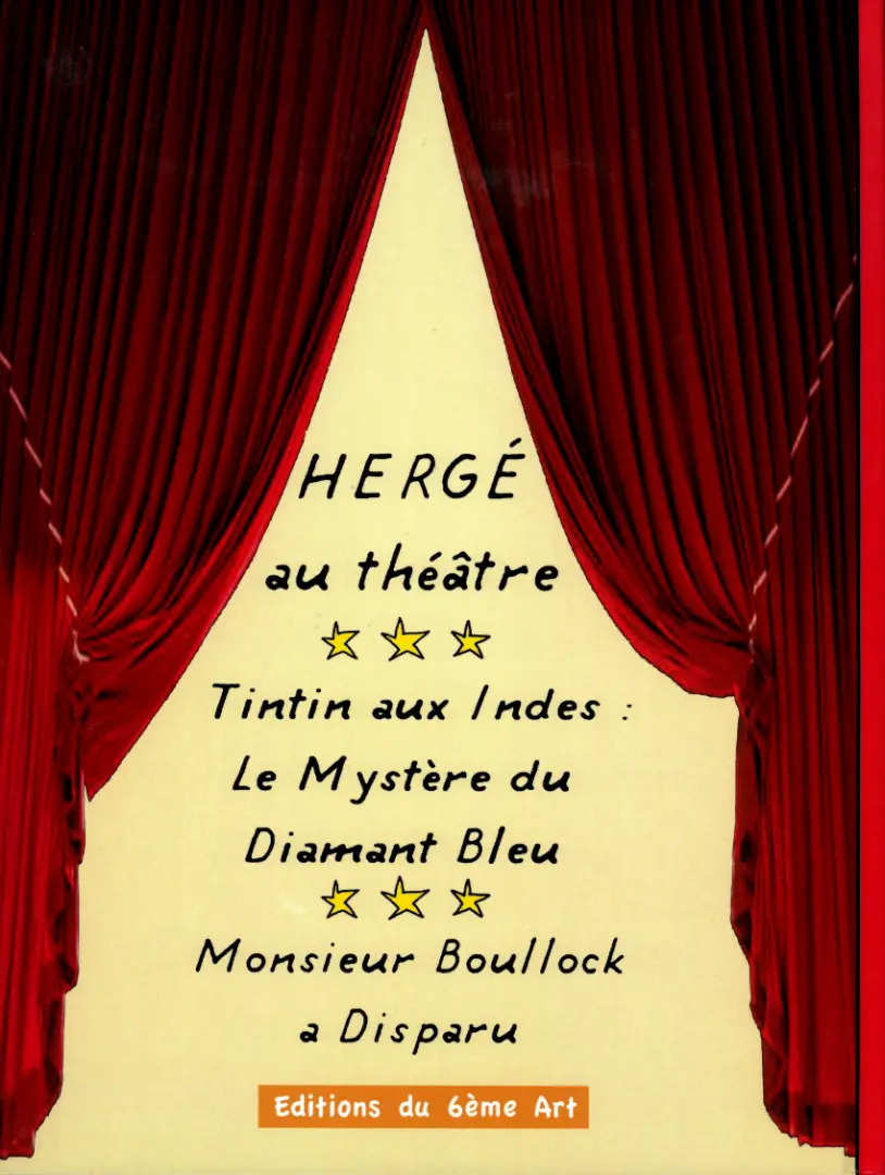 Verso de l'album Tintin Tintin aux Indes ou Le Mystère du Diamant Bleu