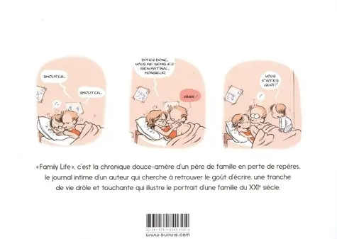 Verso de l'album Family life
