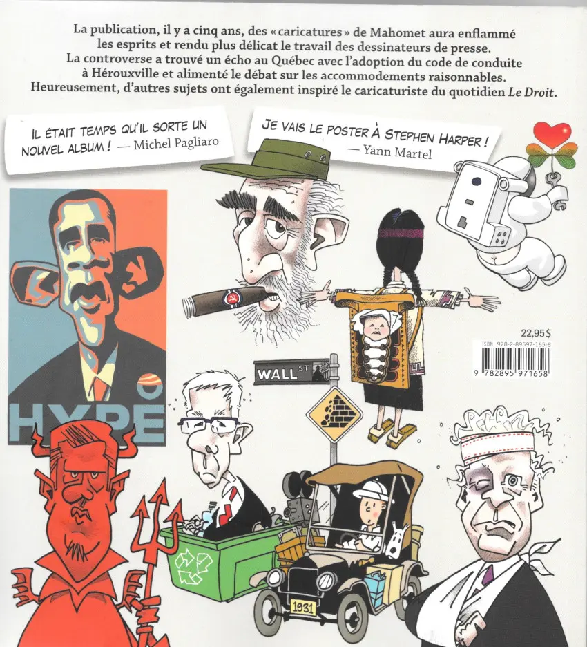 Verso de l'album Sans dessins du prophète