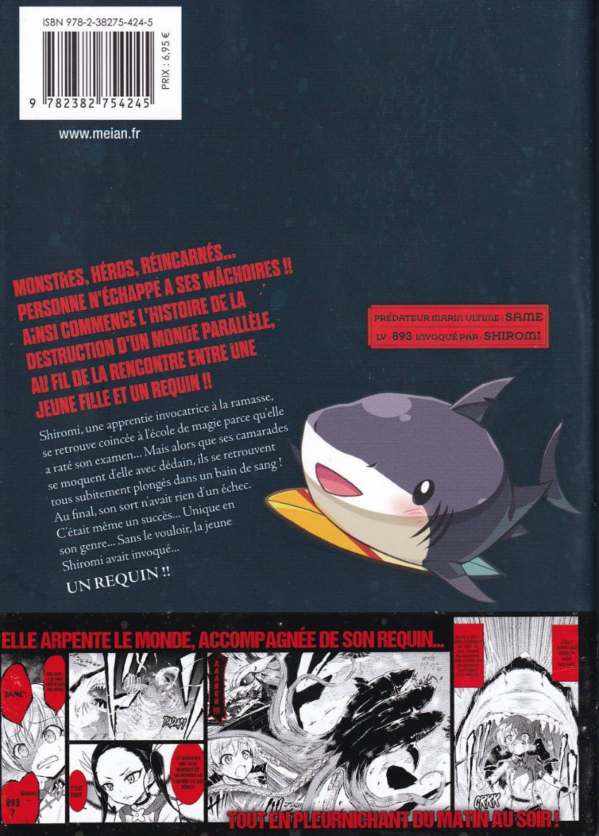Verso de l'album Killer Shark in another world 1
