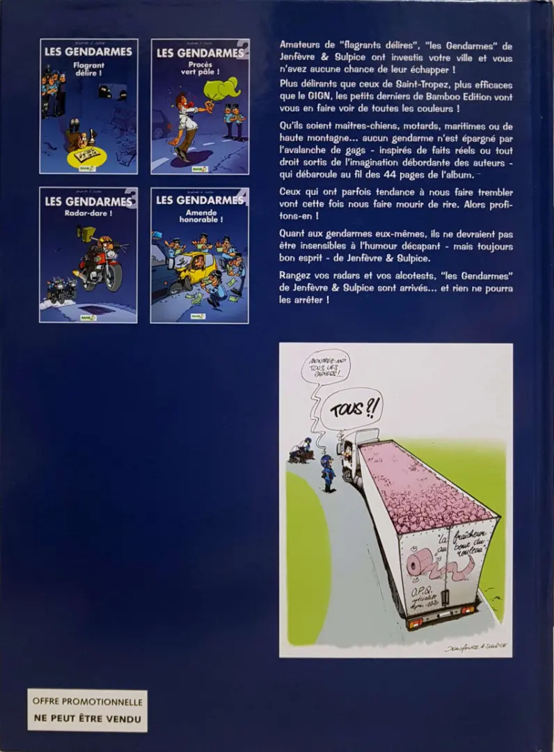 Verso de l'album Les Gendarmes Tome 1 Flagrant délire !