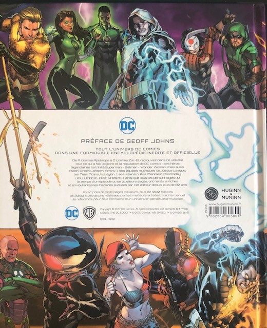 Verso de l'album L'Encyclopédie DC Comics DC Comics - L'encyclopédie
