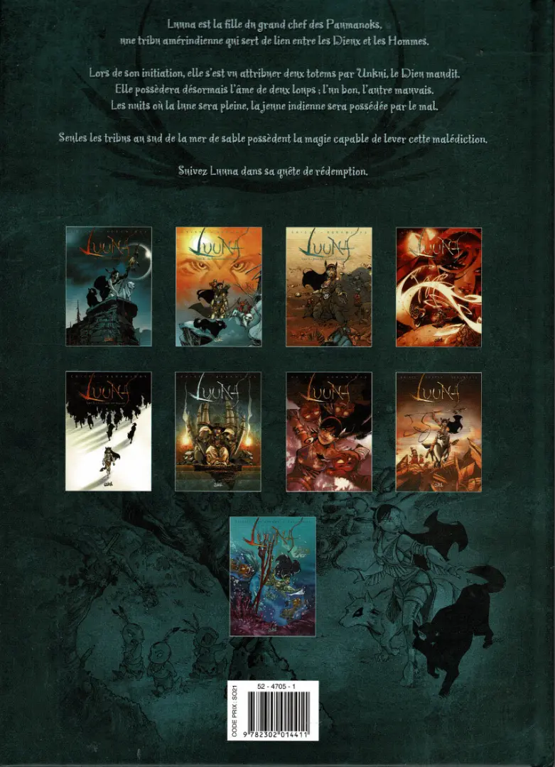 Verso de l'album Luuna Tome 4 Pok-Ta-Pok