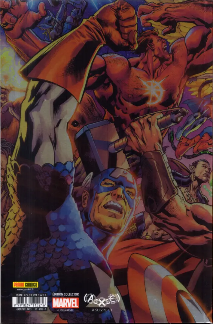 Verso de l'album Marvel Comics Tome 18