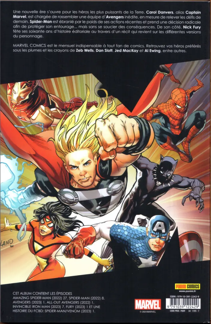 Verso de l'album Marvel Comics (II) 01