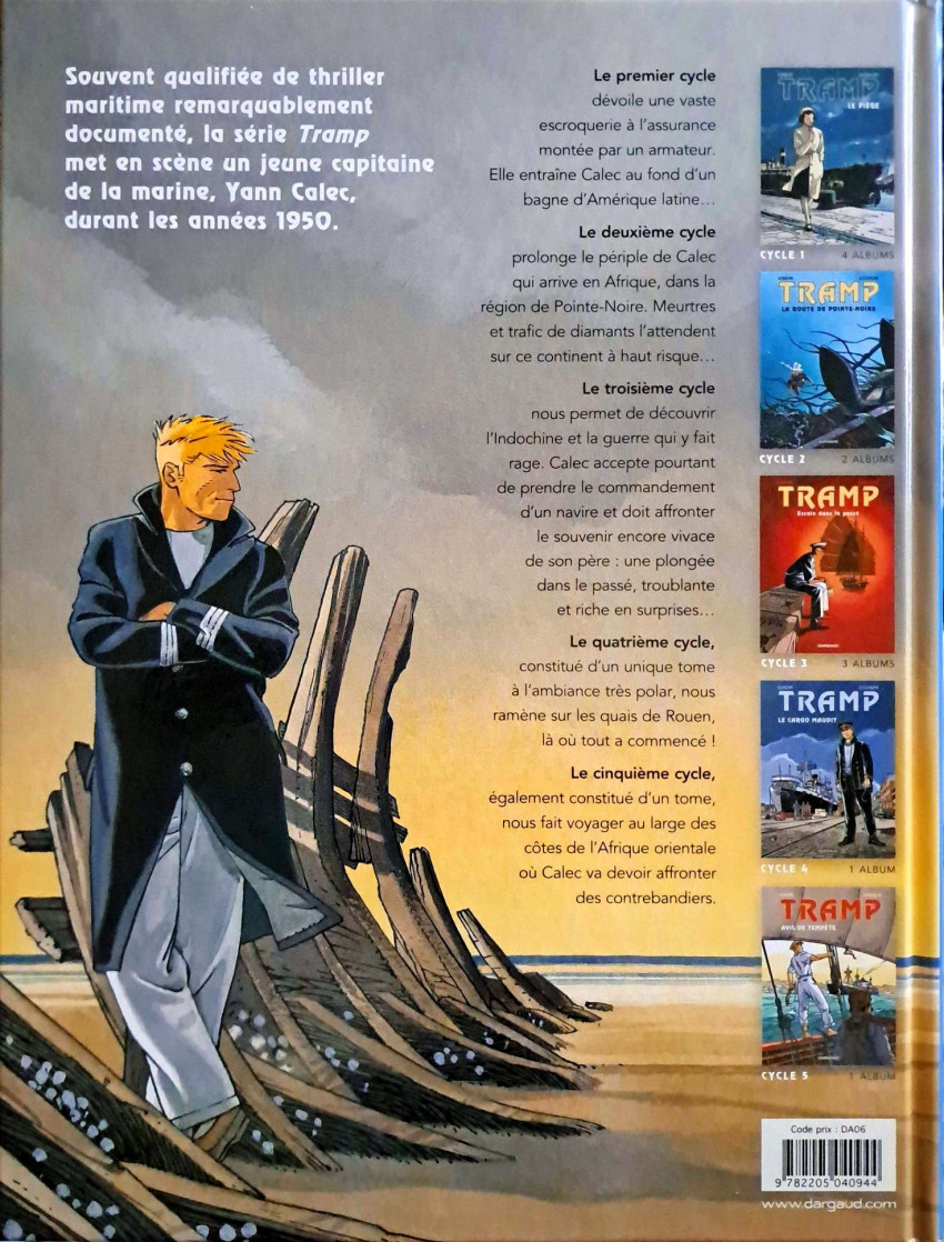 Verso de l'album Tramp Tome 2 Le bras de fer