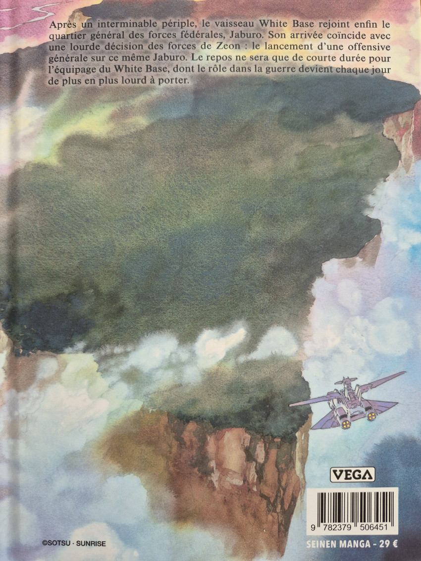 Verso de l'album Mobile Suit Gundam - The Origin IV Jaburo